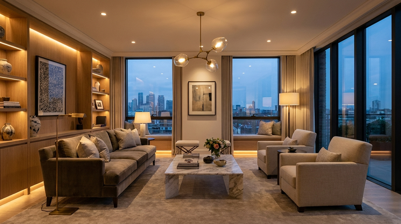 LG Electrical Services electrician fitting modern lighting
